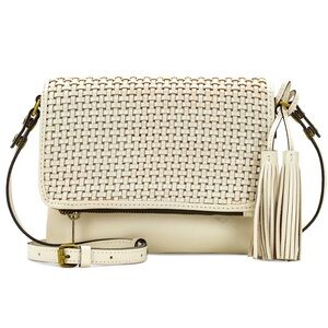 💚 NWTS! Patricia Nash Corfu Woven Leather Crossbody Bag